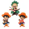 PVC Una Pieza Edición Q Rey Pirata Sonriente Lufei Solon Hecho a Mano Serie de Juguetes de Moda Decoración de Escritorio para Coche Péndulo