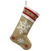 Nuevas Calcetines de Navidad Bordados de Lino de Venta Caliente Decoraciones de Navidad Bolsa de Regalo Colgante Decoración Navideña Venta al por Mayor