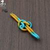 Joyería hecha a mano con nudo Gankun, hebilla de cuerda, collar con nudo de mandala de girasol, accesorios de cordón, accesorios colgantes con borlas