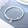 Pulsera Antigua de Palabras de Bendición de Gama Alta para Mujer, Segura y Feliz, Pulsera de Estilo Étnico Empuje-Tire Mate Esmerilado para Novia