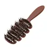 Pente de cerdas de pinha para cuidados com o cabelo, para dar volume, cabeça de massagem, cabelo liso, pente popular para mulheres