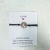 PULSERA DE TARJETA PIDE UN DESEO Amazon Más Vendido Personalidad Europea y Americana Creativa Pulsera de Tarjeta Mapa Mundial