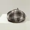 Boina Infantil Otoño e Invierno Sombrero de Calabaza para Bebé Niño Bebé Sombrero Octogonal de Pintor Sombrero de Periódico Atractivo de Moda