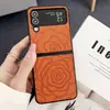 Nova capa de celular dobrável estilo Chanel em couro texturizado para Samsung Z FLIP5, tendência Z FLIP4/3