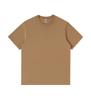 Camiseta de manga corta con cuello redondo y hombros descubiertos, peinada Siro, DuPont Solona, nueva, MRS-M081, 250 g, con estampado de logotipo