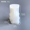 Molde de Vela Aromática Nuevo de Duende de Santa Claus Forma de Sombrero Grande Barba Grande Decoración de Yeso Pegamento