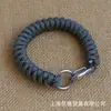 Q09 Pulsera Pulsera de Supervivencia Trenzada de Paracord Pulsera de Colgado Rápido Hebilla de Acero Inoxidable Se Puede Usar como Llavero