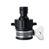 Conector de mangueira de água para atacado de fábrica plástico preto 4 pontos 6 pontos bico de dupla finalidade conector de link para torneira
