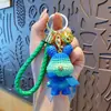 Llavero Colgante Oso Violento de Dibujos Animados de Resina Encanto para Bolso de Pareja Cordón para Llave de Coche Colgante para Teléfono Pequeño Regalo