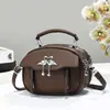 Nova bolsa pequena com zíper, bolsa transversal versátil, moderna e fashion, bolsa de ombro de nicho