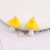 Cogumelo Pena de Repolho Resina Acrílico 3D DIY Colar Pulseira Pingente Pequeno Acessórios de Joia Feitos à Mão