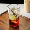 Taza de Vidrio de Gran Capacidad para Verano, Transparente Resistente al Calor de Vidrio de Borosilicato, Taza para Té de Frutas Limón, Taza para Bebidas de Café Jugo