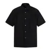 Camisa de Manga Corta con Diseño de Patchwork Desconstruido, Estilo Americano Moderno, Marca Trendy, para Hombres y Mujeres, Verano 2026, Corte Holgado, Camisa Versátil para Parejas