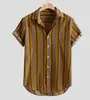 Moda de Verano Europea y Americana Transfronteriza Impresión Digital 3D Camisa Casual Moderna de Manga Corta con Flores Hawaianas para Hombre