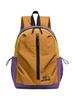 Mochila Transfronteiriça Nova Cor Contrastante Simples Grande Capacidade Estudante Casual Leve para Exterior Comércio Exterior Mochila de Caminhada
