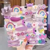 Pinzas para el Cabello de Dibujos Animados para Niños Accesorios para el Cabello de Princesa Coreana Venta al por Mayor Pasadores para Niñas Pequeñas Pinzas para el Cabello Peine Inverso Pinzas Laterales Adornos para el Cabello