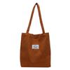 Bolso de Terciopelo Nuevo para Mujer Gran Capacidad Mamá Compras Bolso Tote Portátil Moda Simple Estudiante Clase Bolso de Hombro