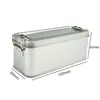Caja de Lata Escarchada Nostálgica Snacks de Pastel de Piña Regalo Souvenir de Fujian Xiamen Caja de Lata para Regalo con Cierre