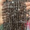 Cristal de água-marinha natural Tianhe pedra apatita hexagonal contas soltas diy pulseira colar jóias atacado