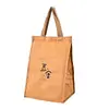 Bolsa Satchel de Papel Kraft Retrô Bolsa Térmica de Papel Dupont Personalizada Bolsa de Almoço de Grande Capacidade Bolsa para Lancheira de Piquenique ao Ar Livre