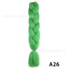 Africana Trenza Grande Seda de Alta Temperatura Rastas Peluca Femenina Colorida Fibra Química Degradada Trenza Colorida Trenza Jumbo Cabello