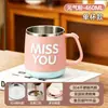 Taza de Acero Inoxidable 304 con Tapa, Vaso de Agua para el Hogar, Taza de Café de Gran Capacidad, Taza de Té para Oficina con Cuchara y Colador de Té
