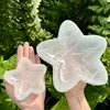 Enfeites de Cristal Natural Gesso Transparente Marroquino Enfeites de Tigela Redonda Pulseira de Selenita Desmagnetização e Purificação