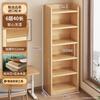 Estante de Canto de Madeira Maciça Cuidadosamente Selecionada, Rack de Armazenamento de Chão, Armário Estreito de Pinus, Armário de Armazenamento Doméstico Infantil, Estante Simples
