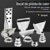 Bico de Pistola de Ar Quente Universal Bico de Cabeça Bico de Ar Acessórios de Duto Bico de Pistola de Vento Bico Plano Redondo Língua de Pato Seção Três Seção Cinco Seção