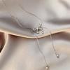 El dueño lo recomienda! Collar con borlas y lazo para mujer, nuevo diseño de estilo 2024, cadena elegante para clavícula.