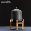 Tetera de Piedra Volcánica Estufa Eléctrica de Cerámica Hervidor de Té Estufa de Té con Grifo Tanque de Almacenamiento de Agua Cerámico Comercial Grande Gran Capacidad