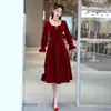 Vestido Toast Plus Size para Noiva 2026 Novo Estilo Vestido de Noivado de Alta Qualidade para Mulheres, Adequado para Uso Diário, Vestido de Veludo