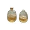 Garrafa de vidro Lengcui listra vertical vidro garrafa caseira de vinho de frutas garrafa de vinho pequena recipiente para subembalagem de forno garrafa de café atacado