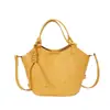 Bolso de Mano de Moda Estilo Coreano para Mujer 2026 Verano Nuevo Estilo Cesta de Verduras Bolso Cubo Sencillo Bolso Cruzado de Hombro Personalizado