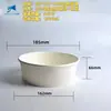 Tazones de Papel Kraft, Cajas de Empaque para Comida y Fruta, Tazones Desechables de Papel para Sopa Instantánea y Helado, Tazones para Arroz Frito y Ensalada para Uso Comercial