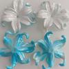 Novo Mabei Fantasma Gradiente de Cor Brilho Fino Íris Luminosa Flor Pétala DIY Pingente Ornamentos Colar Acessórios