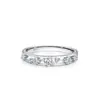 Anillo Exquisito de Plata de Ley 925 Estilo Nuevo, Hueco de Doble Capa, Incrustado con Diamante Brillante para Mujer, Diseño de Nicho, Anillo Personalizado Estilo Ins