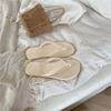 Chinelos Casuais Simples Estilo Coreano Feminino para Verão, Sandálias e Chinelos de Solado Macio Planos, Sapatos de Praia 688sd