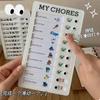 Tarjeta de Registro de Autodisciplina para Planificación de la Rutina Diaria Infantil, Formación de Hábitos, Registrador de Tarjeta de Registro Maestro de Gestión del Tiempo, Portátil
