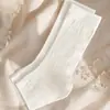Calcetines nuevos de color liso para mujer hasta la pantorrilla, calcetines finos sin pie para primavera-verano, calcetines apilables de rayas verticales estilo ballet, calcetines de verano para mujer