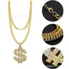 Traje de los 80 para Hombre Cosplay Hip Hop Punk Collar de Dólares Anillo Pendientes Gafas Sombrero de Pescador Traje