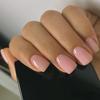 Unhas Postiças Transfronteiriças Feitas à Mão, Unhas de Manicure Curtas de Cor Pura Feitas à Mão, Coleção de Unhas Postiças Retangulares de Alta Qualidade