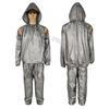 Traje de Sauna de Comercio Exterior para Moldear el Cuerpo, Ayuda de Plástico para Perder Peso y Sudar, PVC Gris Desechable para Sudoración, Cómodo, Moldeador, Transpirable