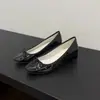 Piel de Vaca~2026 Nuevo Estilo Francés Suave Punta Redonda Dulce Lazo Sin Cordones Exquisitos Zapatos Planos de Ballet