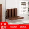 Taburete Plegable para Cambiar Zapatos Montado en la Pared Taburete Portátil para Ponerse Zapatos Puerta de Entrada Pared Entrada del Hogar Silla Plegable de Madera Maciza Montada en la Pared