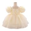 Vestido para Niñas Estilo Nuevo Europeo y Americano 2026 Vestido Princesa de Manga Abullonada Vestido de Bautizo para Bebé Vestido para Fiesta de Banquete de Cumpleaños