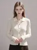 2026 Nuevo Estilo Sencillo Ajustado Cuello Solapa Color Sólido Punto Superior para Mujer Versátil Temperamento Superior
