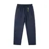 Pantalones Casuales Frescos y Transpirables para Hombre Muqiu, Ropa para Hombre Lyocell Lino Tencel, Delgados Sueltos de Seda de Hielo de Pierna Ancha Largos