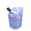 Bolsa con Boquilla de Papel de Aluminio de Grado Alimenticio, Bolsa Autoportante Portátil de 200 ml Color Dorado Mate Estampado para Líquidos, Paquete de Relleno de Aromaterapia Tamaño Familiar