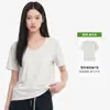 Camiseta Verão Manga Curta Algodão Floco de Neve Retro Americano Feminina Tamanho Grande Gola Redonda Corte Reto Solto Leve Casual Estilo Simples